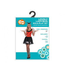 Costum Buburuza femei Lovely Ladybug, marimea M Rochie Aripi Bentita