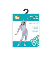 Costum Unicorn pentru Adulti Salopeta cu Gluga, Marime S