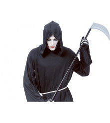 Costum Grim secerator pentru Adult, Roba cu Gluga si Curea Marime Universala
