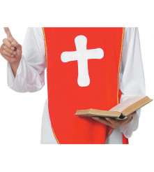 Costum Episcop pentru Adulti cu Roba, Palarie si Curea Marimea 52