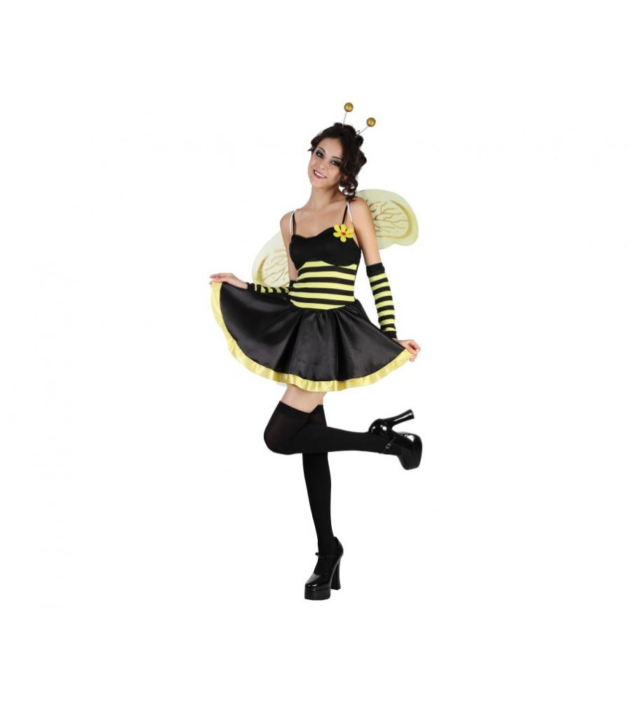 Costum Albina pentru Adulti Rochie cu Aripi si Bentita, Marimea S