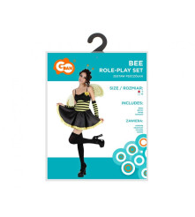 Costum Albina pentru Adulti Rochie cu Aripi si Bentita, Marimea S