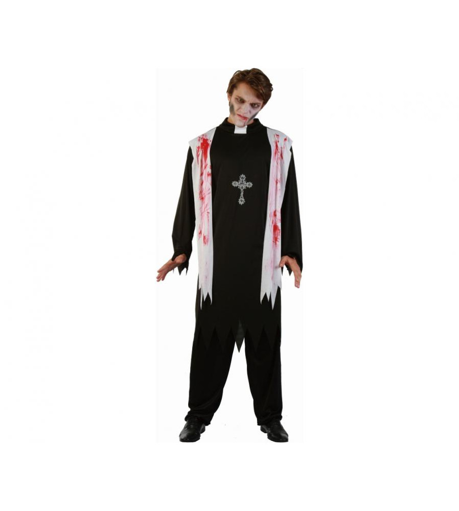 Costum Preot Insangerat pentru Adulti cu Toga si Vesta, Marimea 52