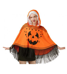 Poncho Dovleac pentru Adulti Cu Gluga Marimea M