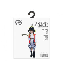 Costum Pirat pentru Fete, Marime 110/120 cm (5-6 ani)