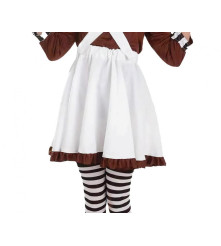 Costum Crazy Girl pentru fete Rochie si Sosete, Marime 110/120 cm (5-6 ani)