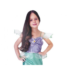 Costum Sirena Verde pentru Fete, Marime 130/140 cm (9-10 ani)