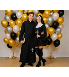 Costum Preot pentru Adulti cu Roba si Curea, marimea 52