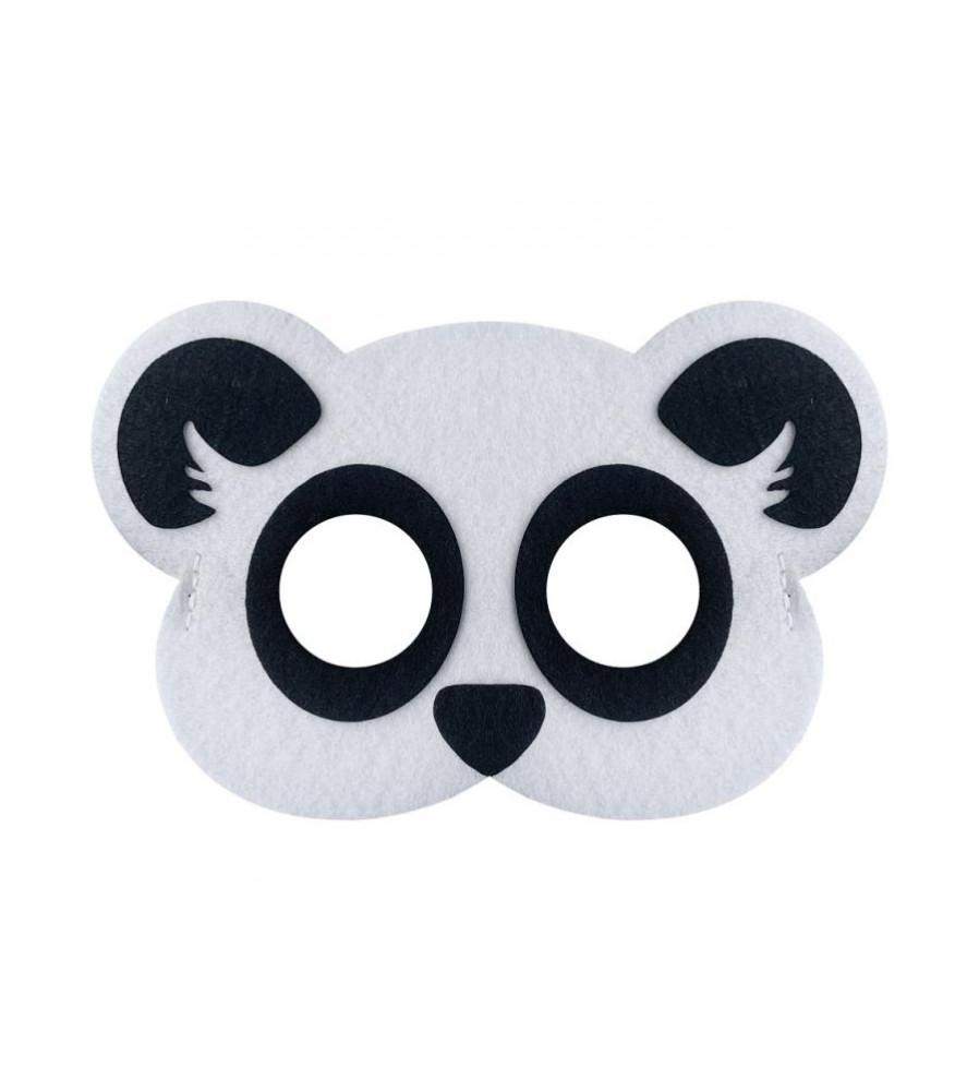 Masca Panda din Fetru, pentru copii 19 x 12 cm