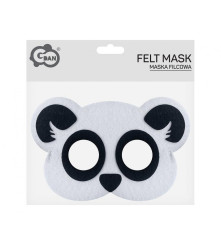 Masca Panda din Fetru, pentru copii 19 x 12 cm