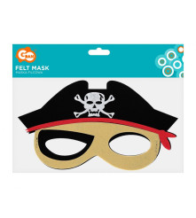 Masca Fetru pentru Copii model Pirat 22 x 13 cm, marime universala