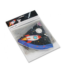 Set 6 Coifuri din Hartie model rachete (Rocket Space)