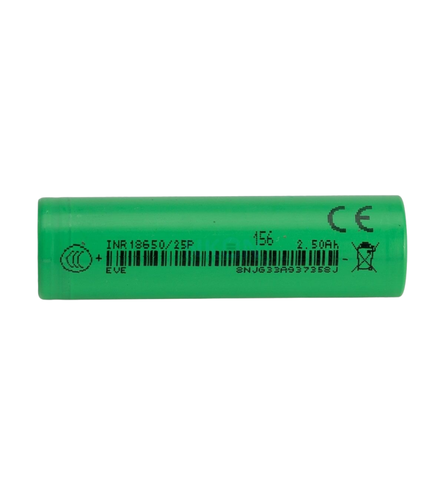 Acumulator EVE INR18650-25P 2500mAh 20A Li-ion 18650 Reclaimed Flat Top