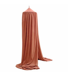 Baldachin roz inchis pentru pat copii, 280 cm (Baldachin Curtain)