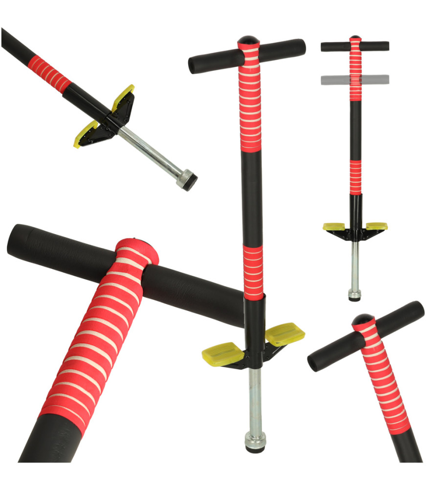Pogo Stick Reglabil pentru Copii, Rosu, 6+ ani