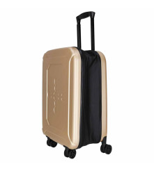 Valiza Pliabila cu Roti si Maner Telescopic, Sampanie 45 L