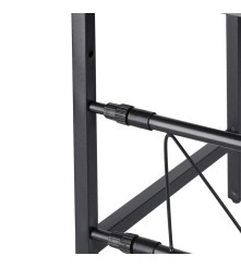 Raft Reglabil pentru Bucatarie peste Cuptor Microunde, Negru