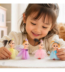 Set 4 Papusi pentru Casuta 10 cm