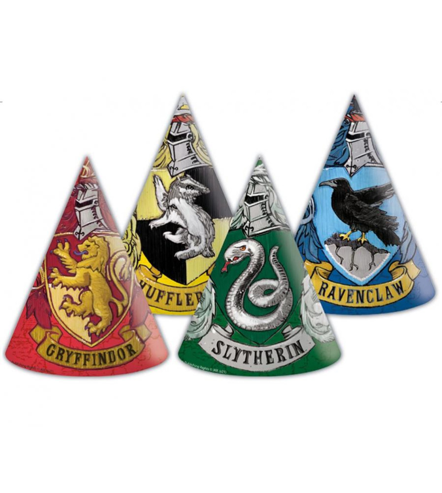 Set 6 Coifuri Hartie model Harry Potter Hogwarts Houses