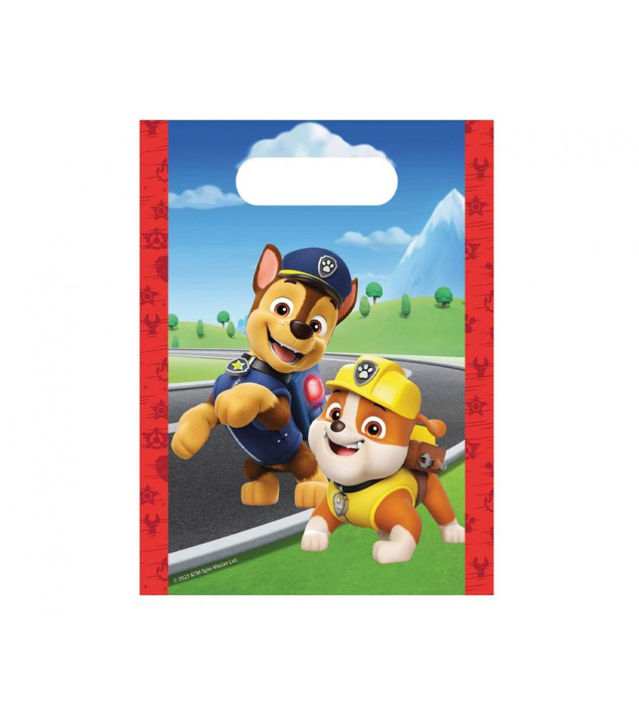 Set 4 Pungi Cadou Hartie model Patrula catelusilor (Paw Patrol)