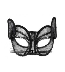 Masca Dantela model Pisica (Cat Deluxe), Neagra