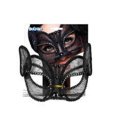 Masca Dantela model Pisica (Cat Deluxe), Neagra