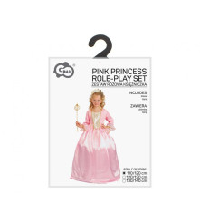 Costum carnaval Printesa Roz pentru Copii, marime 110/120 cm (5-6 ani)