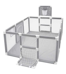 Tarc Joaca pentru Copii cu Poarta Fotbal si Cos Baschet, 120x180 cm