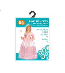 Costum carnaval Printesa Roz pentru Copii, 130/140 cm (9-10 ani)