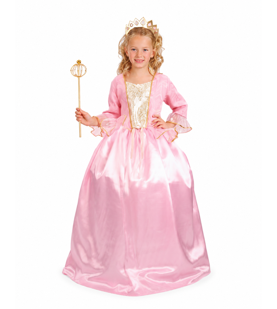 Costum carnaval Printesa Roz pentru Copii, 130/140 cm (9-10 ani)