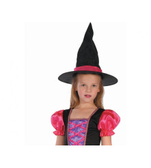 Costum carnaval Vrajitoare Roz pentru Copii, 130/140 cm (9-10 ani)