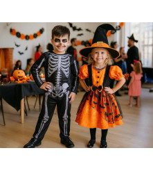 Costum Schelet Reversibila pentru Copii, 110/120 cm (5-6 ani)