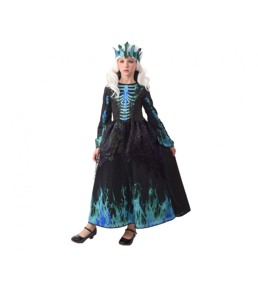 Costum caenaval Regina Schelet pentru Copii, 120/130 cm (7-8 ani)