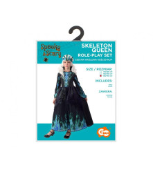 Costum carnaval Regina Schelet pentru Copii, 130/140 cm (9-10 ani)