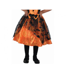 Costum carnaval Vrajitoare Dovleac pentru Copii, 92/104 cm (2-4 ani)