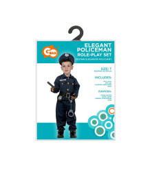 Costum carnaval Politist pentru Copii, Marime 92/104 cm (2-4 ani)