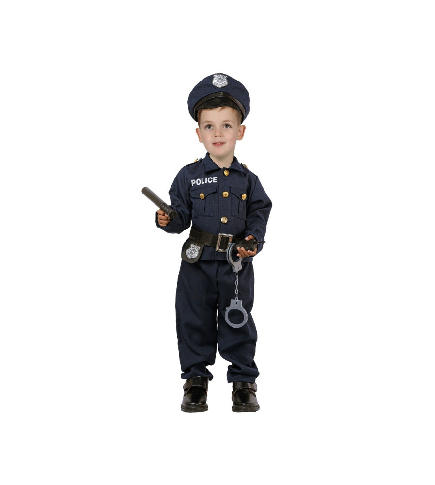 Costum carnaval Politist pentru Copii, Marime 92/104 cm (2-4 ani)