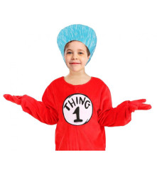 Costum Baiat Rosu Vesel pentru Copii, Marime 130/140 cm (9-10 ani)