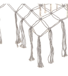Hamac de Gradina Boho cu Franjuri 200x100 cm 150 kg Gri