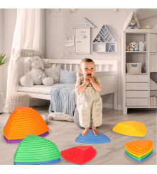 Set 11 pietre senzoriale pentru copii, echilibru ( sosea senzoriala)