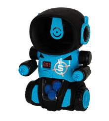 Set robot cu pistoale de jucarie, 24 bile, Plastic/Spuma EVA, 26 x 19 x 14.5 cm, Multicolor, 3+