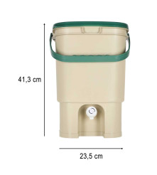 Compostor de Bucatarie LUARO 15 L pentru Deseuri Bio