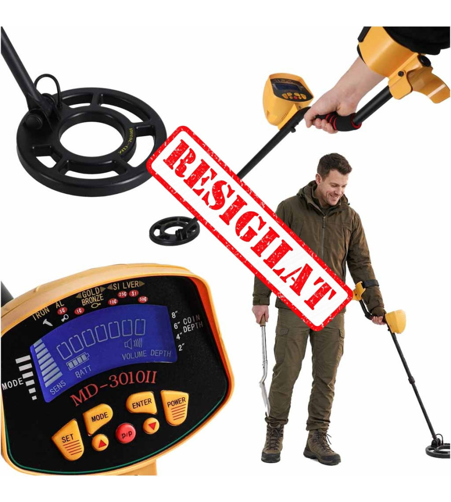 RESIGILAT Detector metale cu ecran LCD MD3010 Profesional