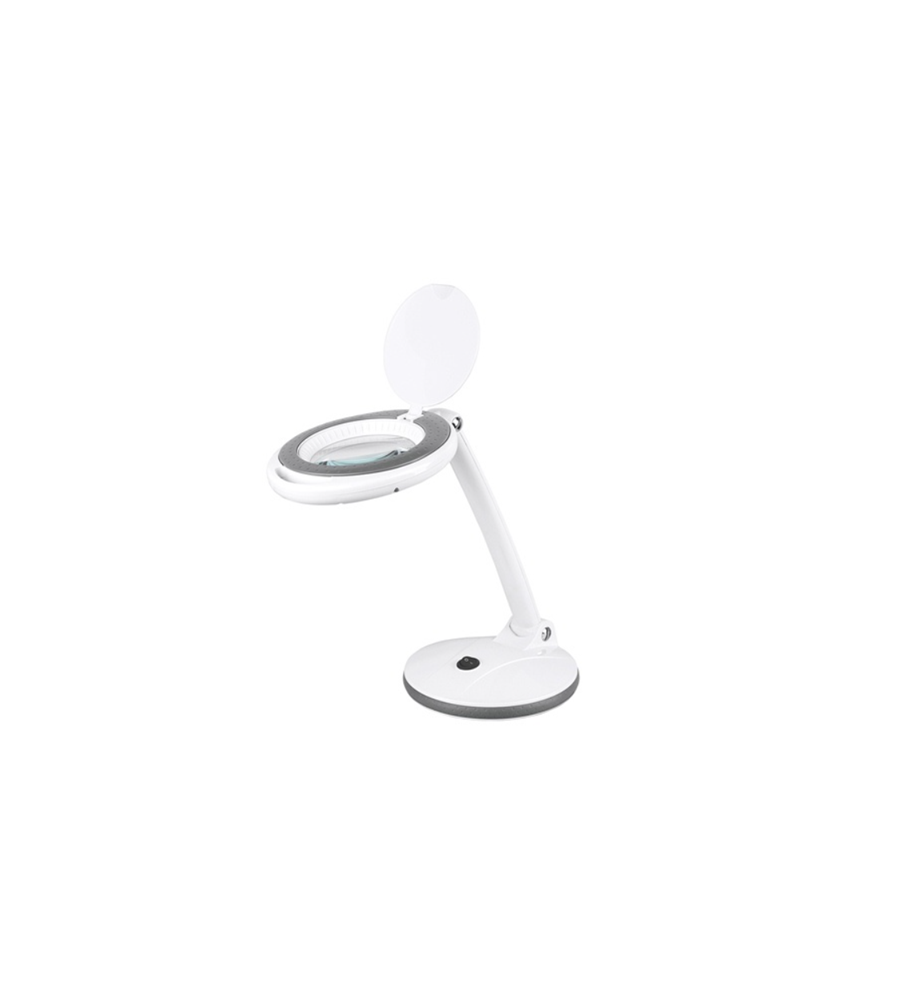 Lampa de Masa cu Lupa Rebel 5D 6W LED SMD Alb-Gri