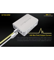 Incarcator Retea Nitecore UA55 USB 5 Porturi 50W 10A Fast Charging