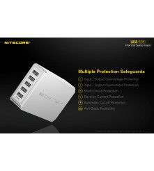 Incarcator Retea Nitecore UA55 USB 5 Porturi 50W 10A Fast Charging
