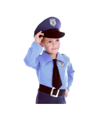 RESIGILAT Costum carnaval politist pentru copii, 3 - 4 ani ( 92/104 cm )