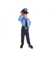 RESIGILAT Costum carnaval politist pentru copii, 3 - 4 ani ( 92/104 cm )