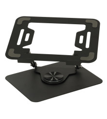 Suport Laptop Metalic Reglabil 360 Grade Negru Ergonomic
