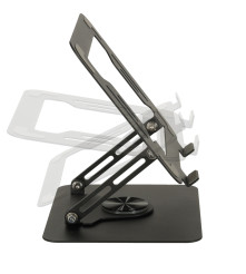 Suport Laptop Metalic Reglabil 360 Grade Negru Ergonomic